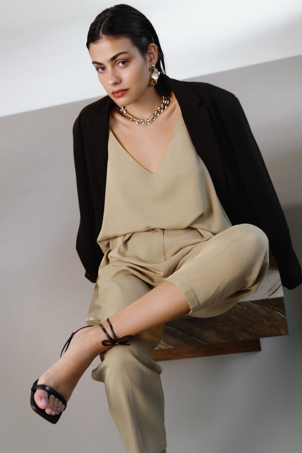 MAJICA LAGANINI LYOCELL SAND - Slika 2