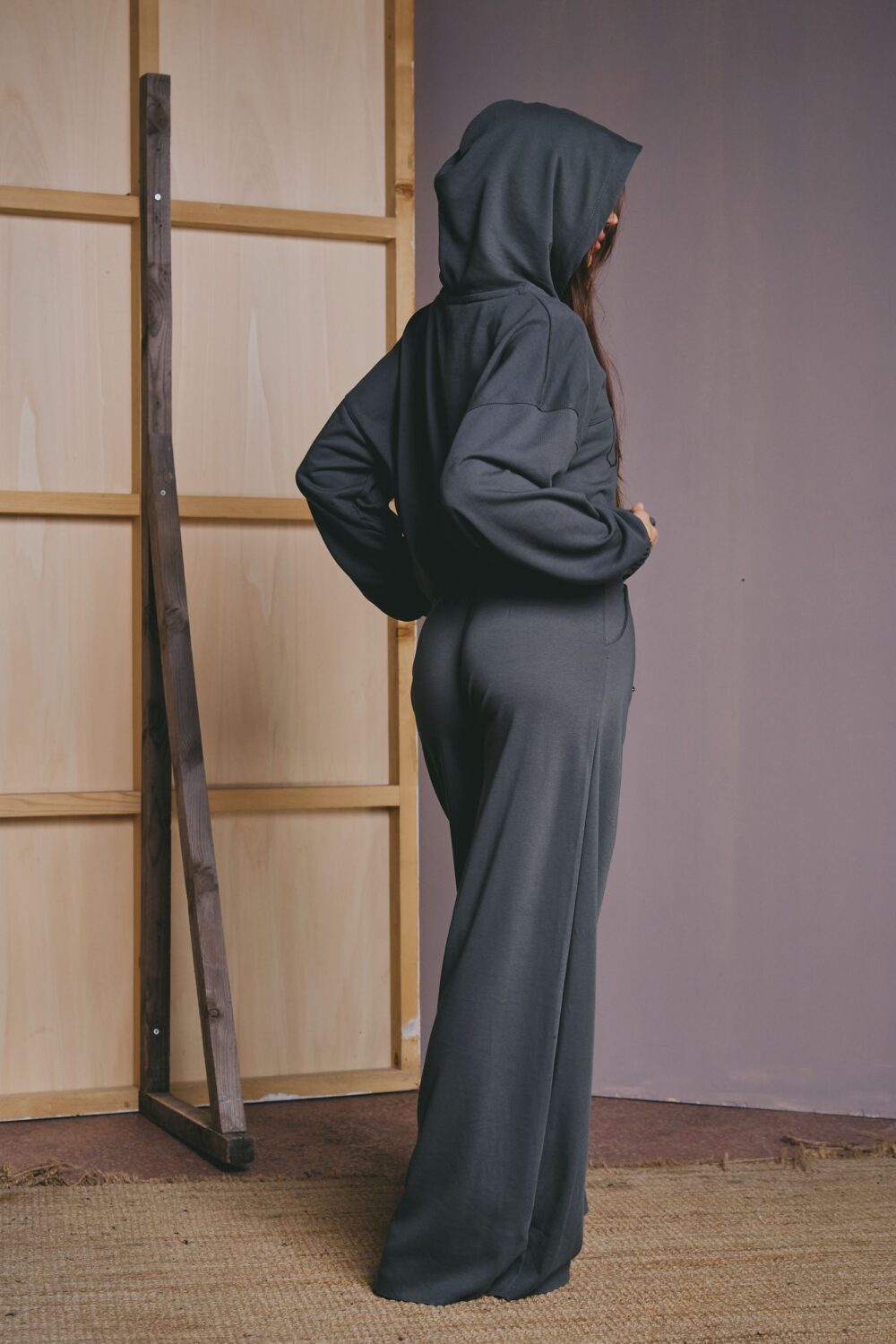 TRENERKA PALAZZO DARK GREY - Slika 7