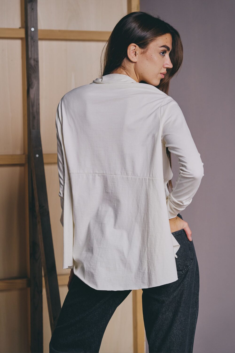 MAJICA NIA ORGANIC OFF WHITE - Slika 5