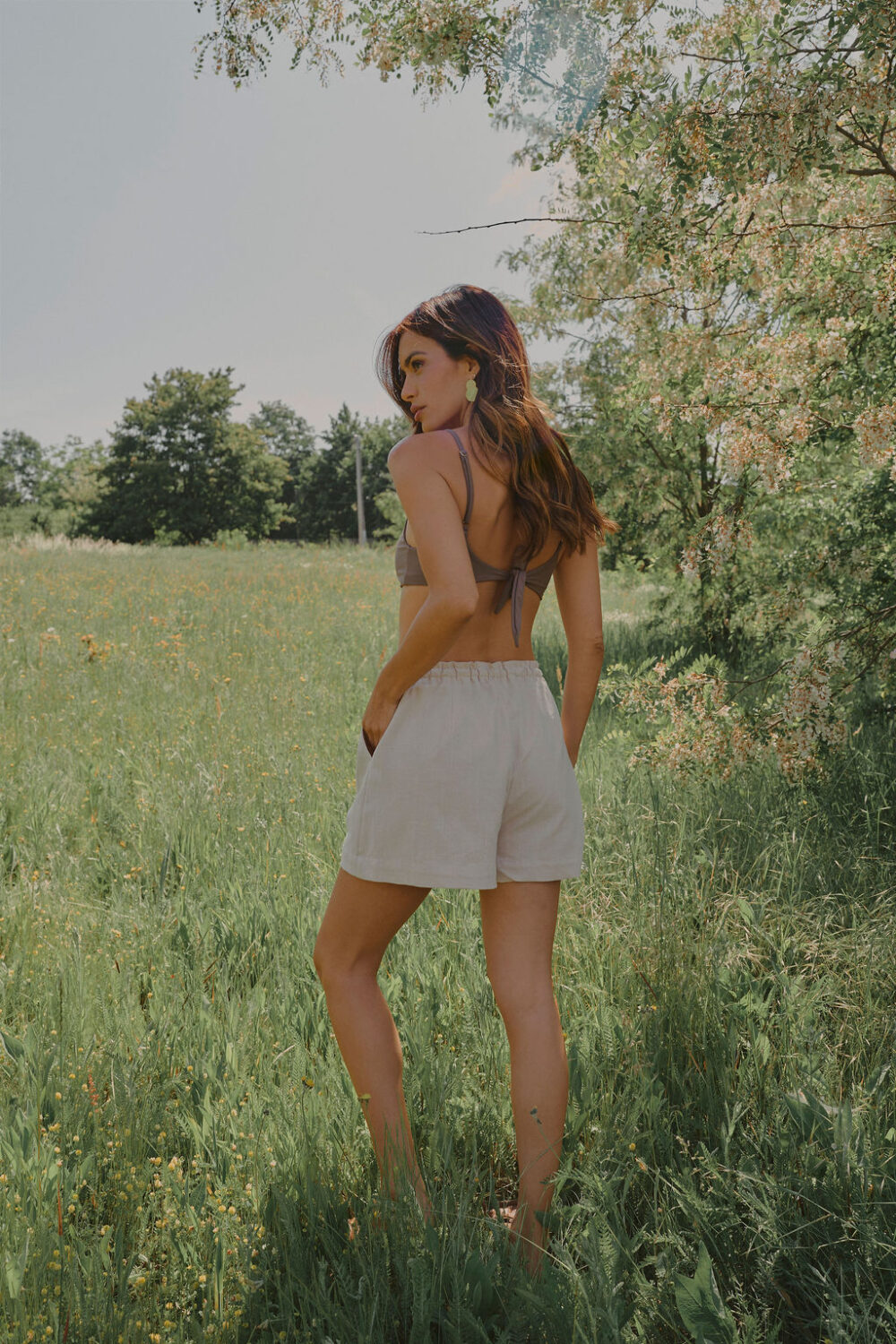 ŠORTS NAOMI CREAM - Slika 3