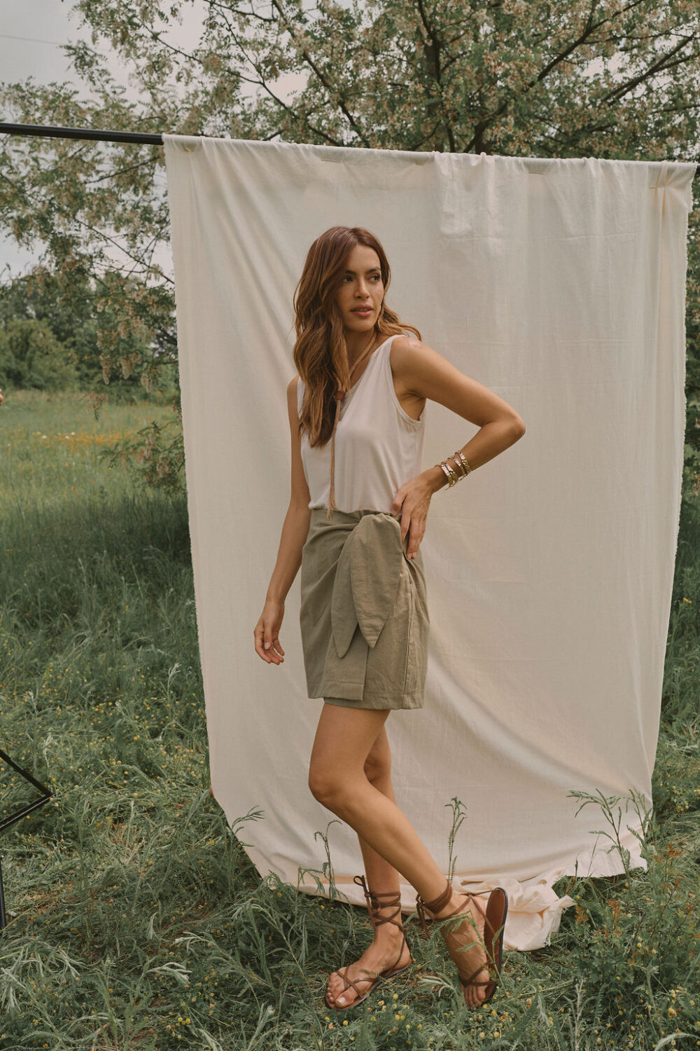 SUKNJA MINI NAOMI OLIVE - Slika 6