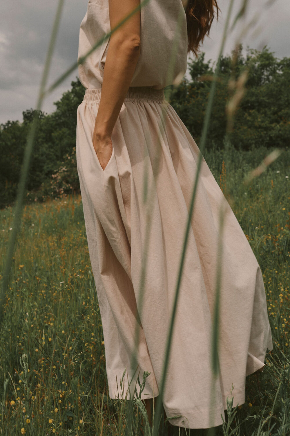 SUKNJA LUNAR COTTON CREAM - Slika 6