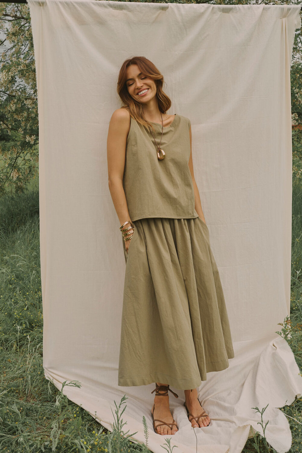 MAJICA CLASSY COTTON OLIVE - Slika 2