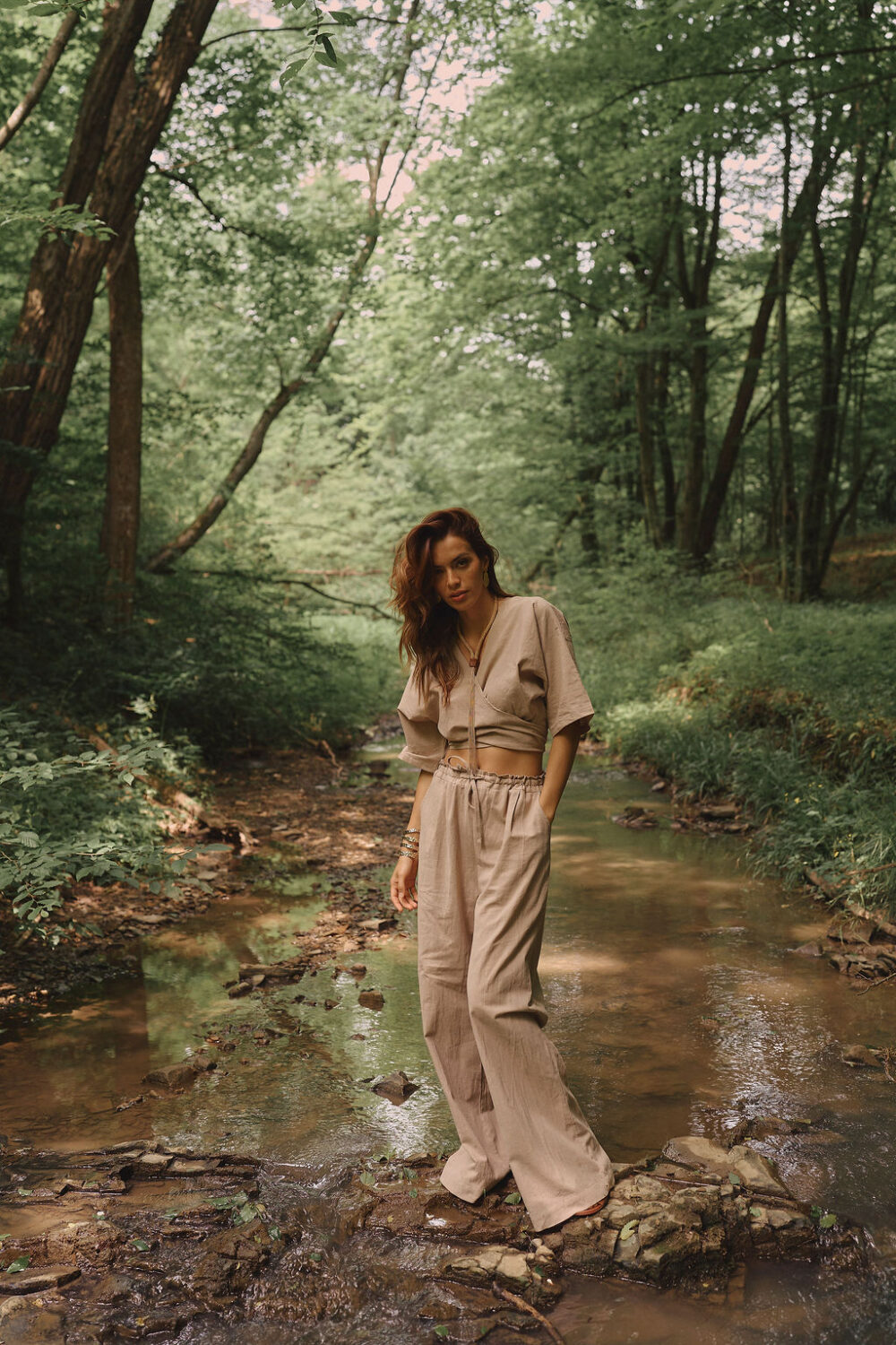 PANTALONE KIARA MOCHA - Slika 3