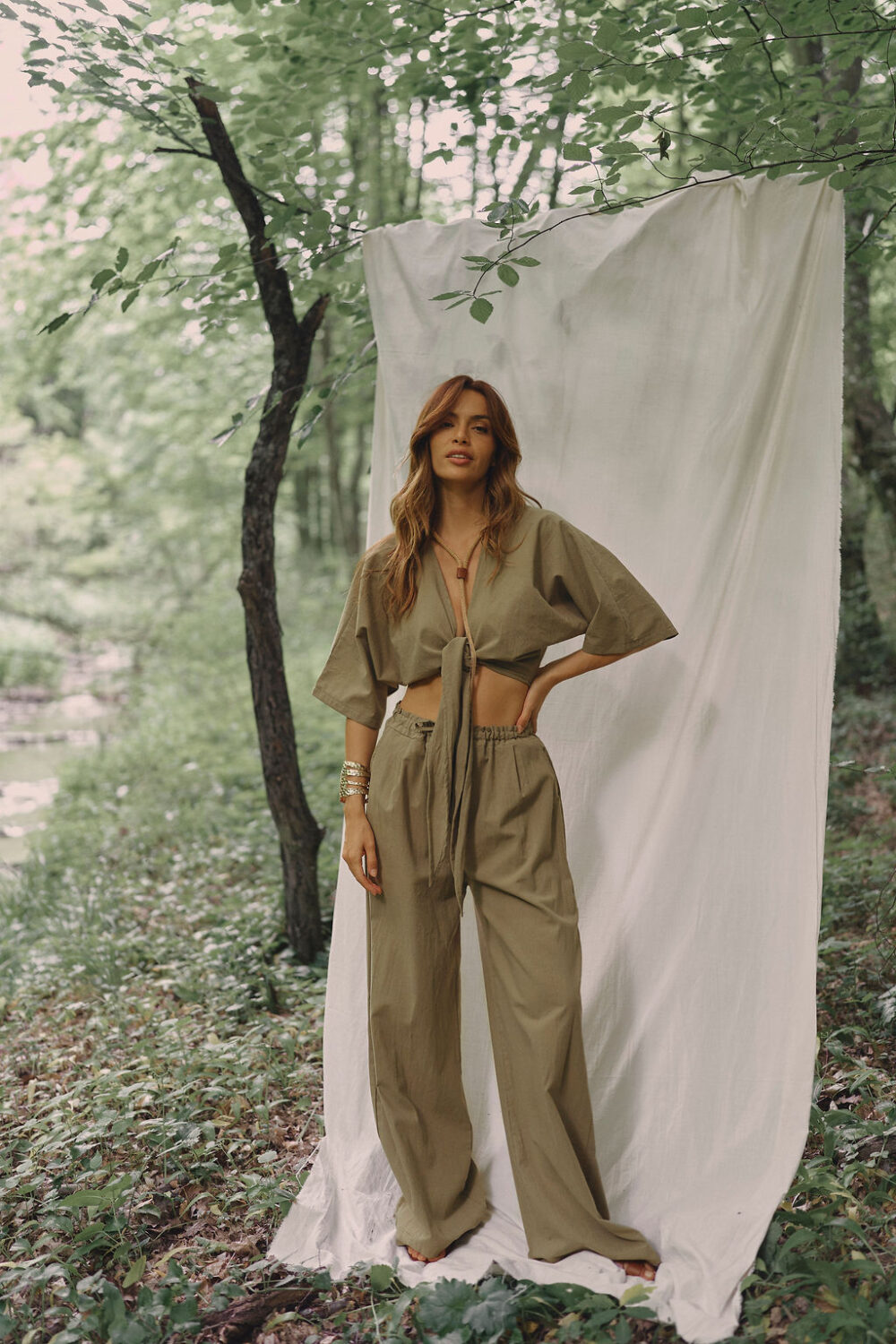 BLUZA KIARA OLIVE - Slika 3