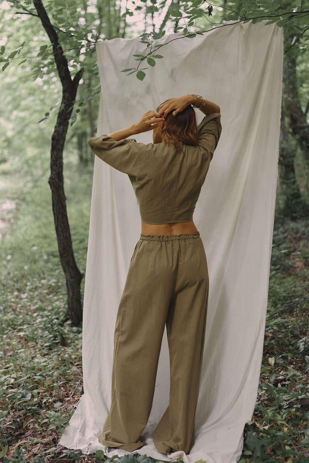 PANTALONE KIARA OLIVE - Slika 2