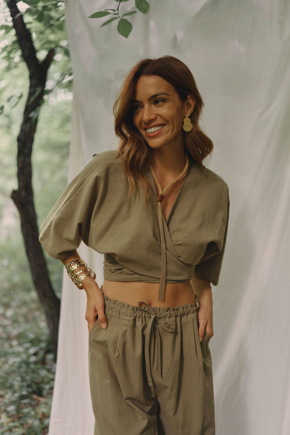 BLUZA KIARA OLIVE - Slika 4