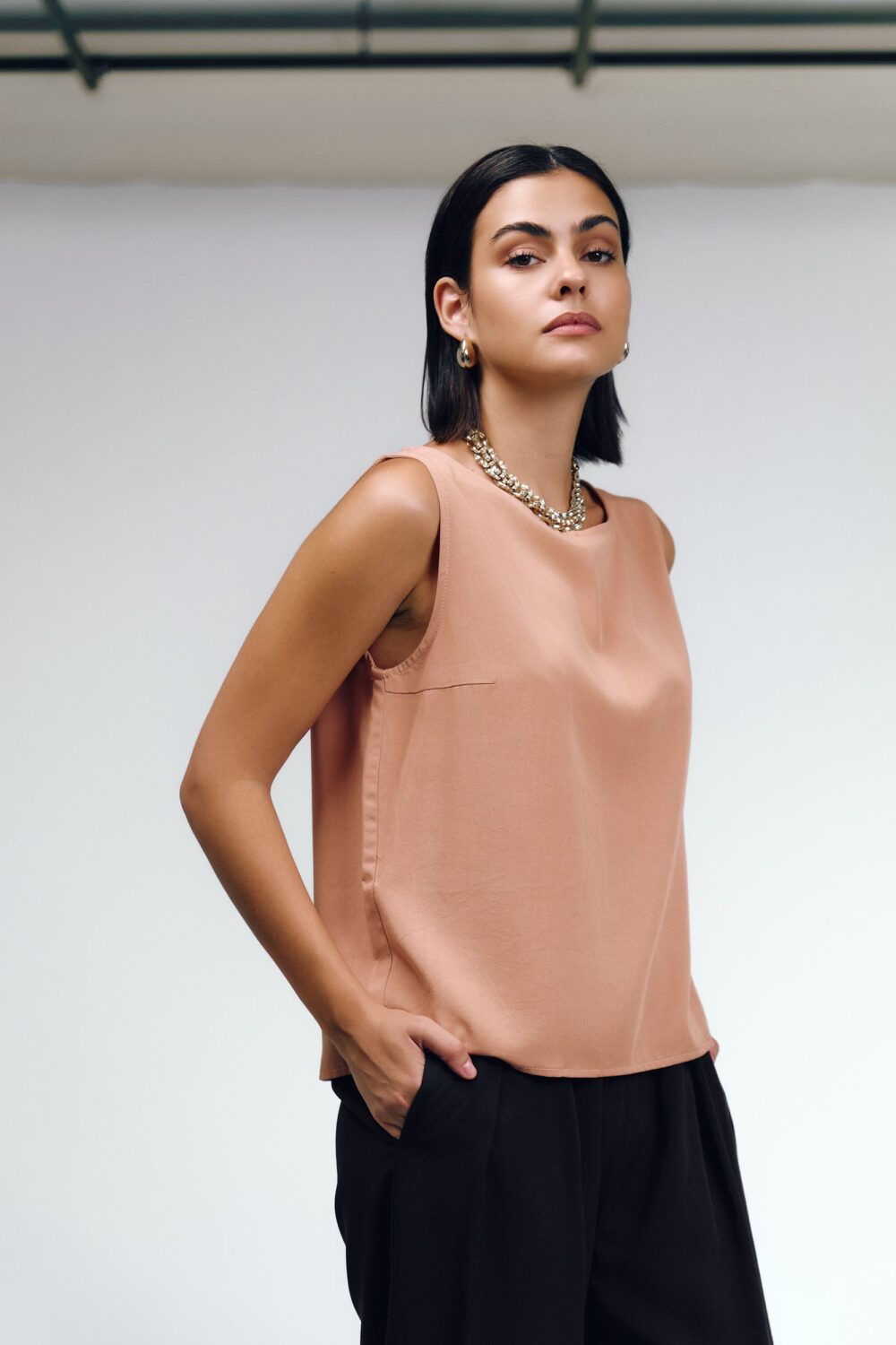 MAJICA CLASSY LYOCELL BLUSH - Slika 2