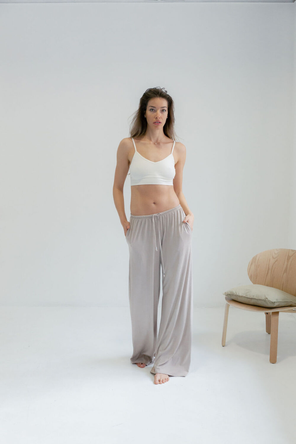PANTALONE VISCOSE MOCHA - Slika 5