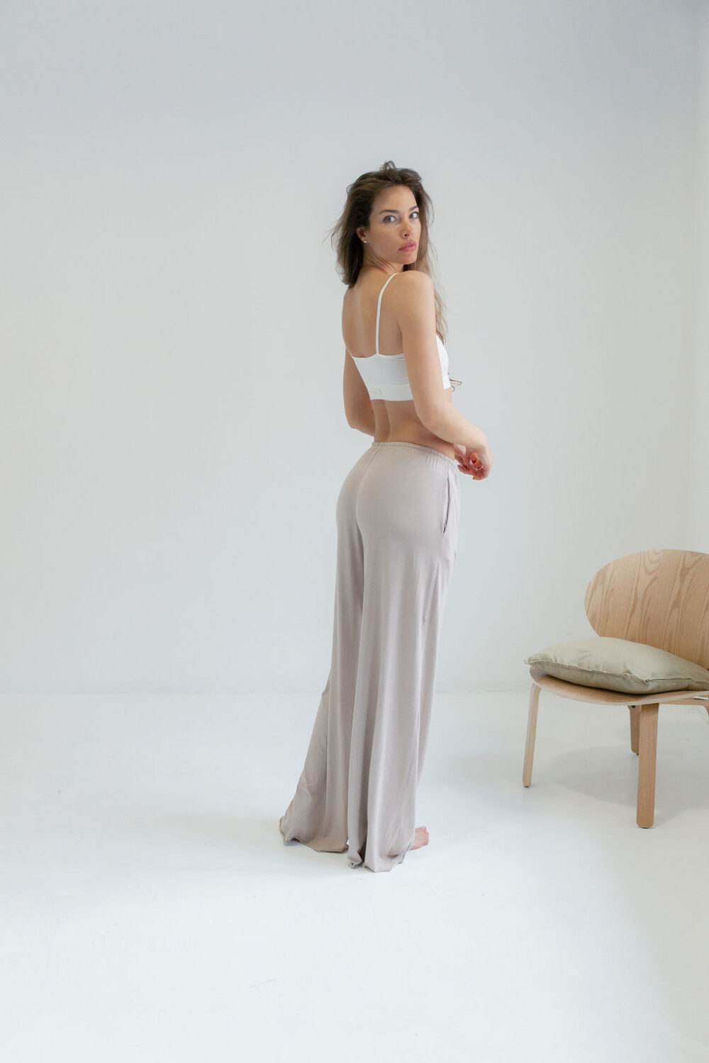 PANTALONE VISCOSE MOCHA - Slika 4