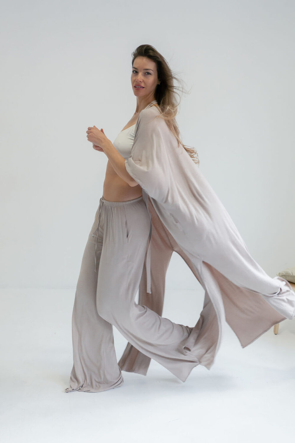 PANTALONE VISCOSE MOCHA - Slika 3
