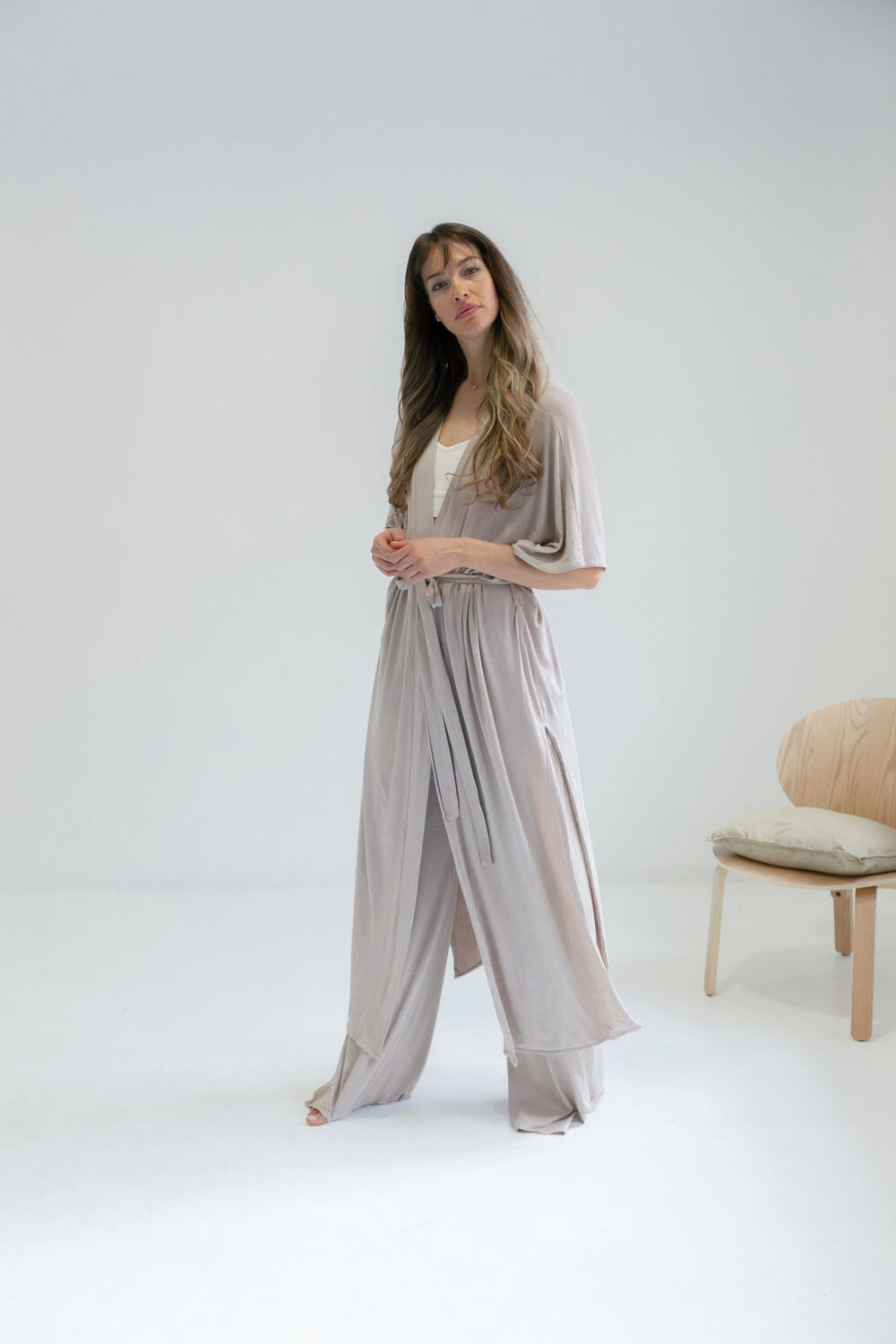 KIMONO LONG MOCHA - Slika 3