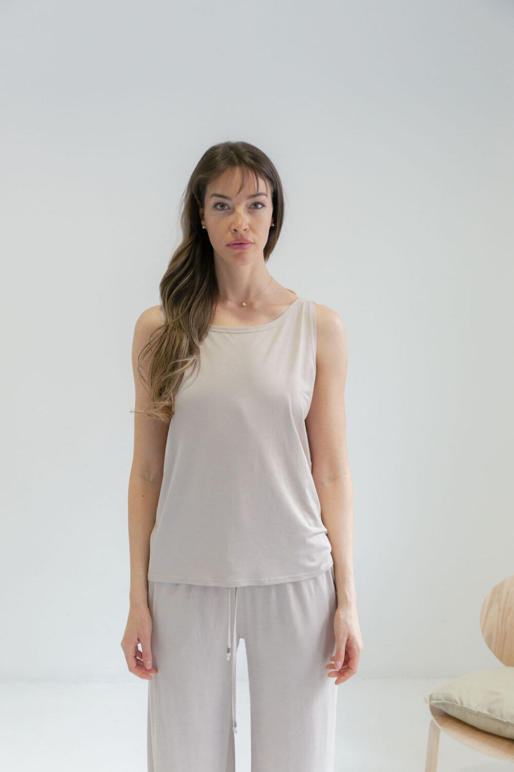 MAJICA TANK TOP MOCHA - Slika 4