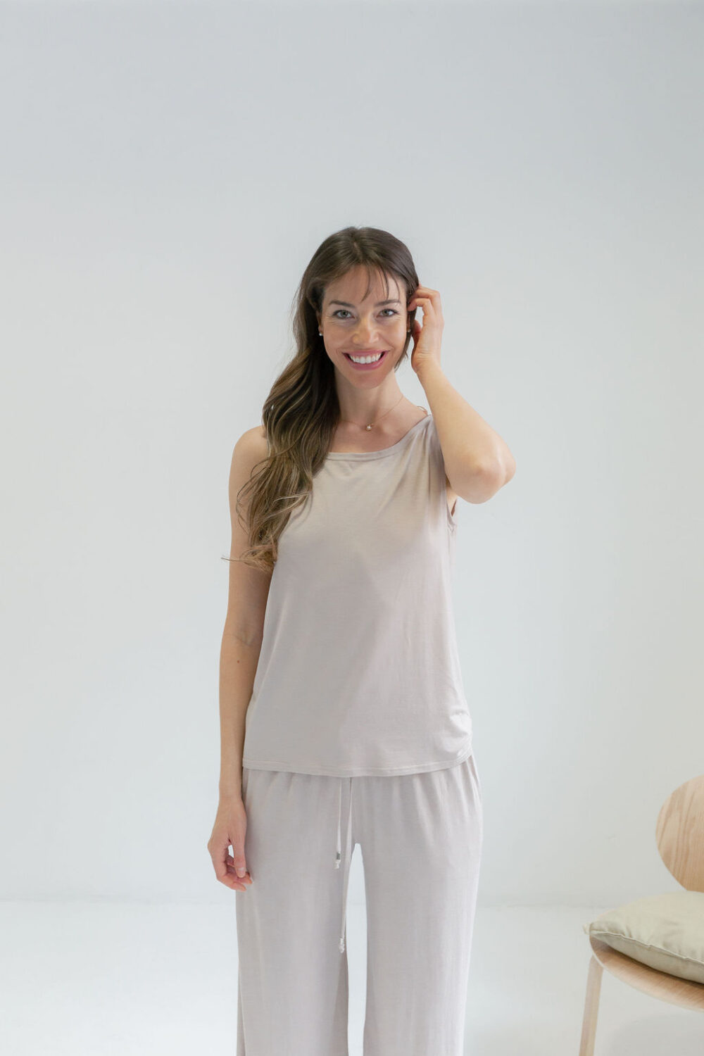 MAJICA TANK TOP MOCHA - Slika 3