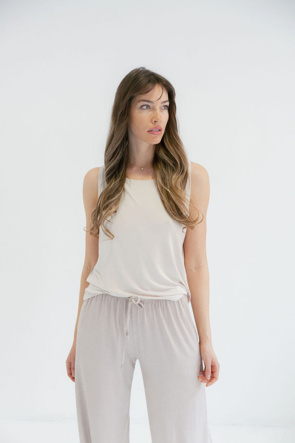 MAJICA TANK TOP CREAM - Slika 2