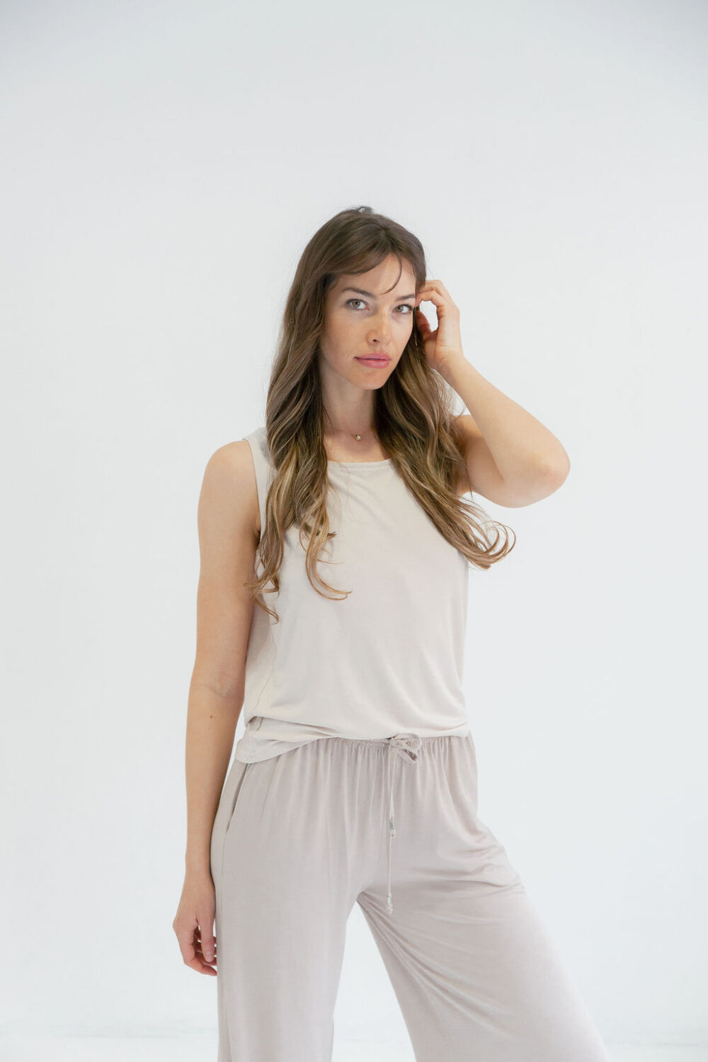 MAJICA TANK TOP CREAM - Slika 6
