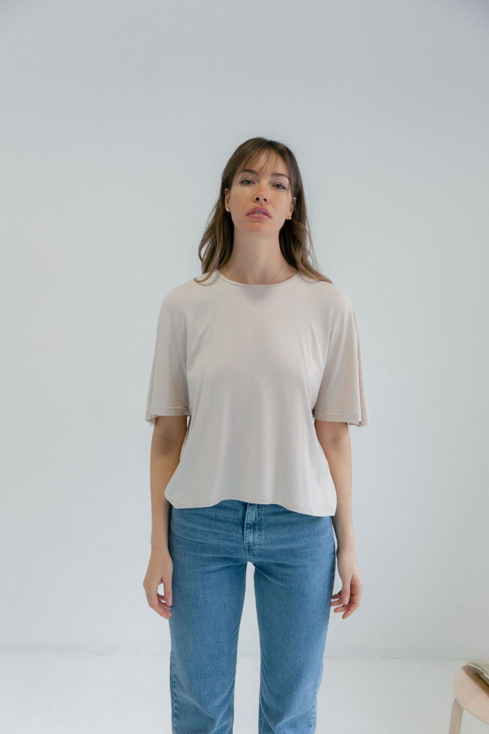 MAJICA BEYOND BASIC CREAM - Slika 3