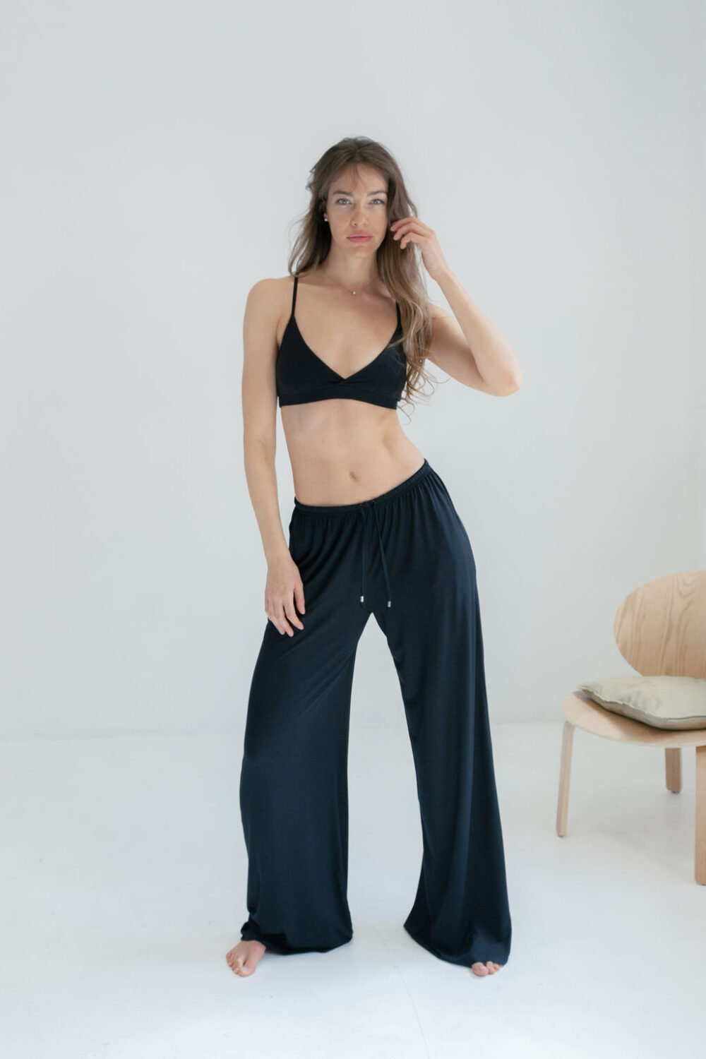 PANTALONE VISCOSE BLACK - Slika 2