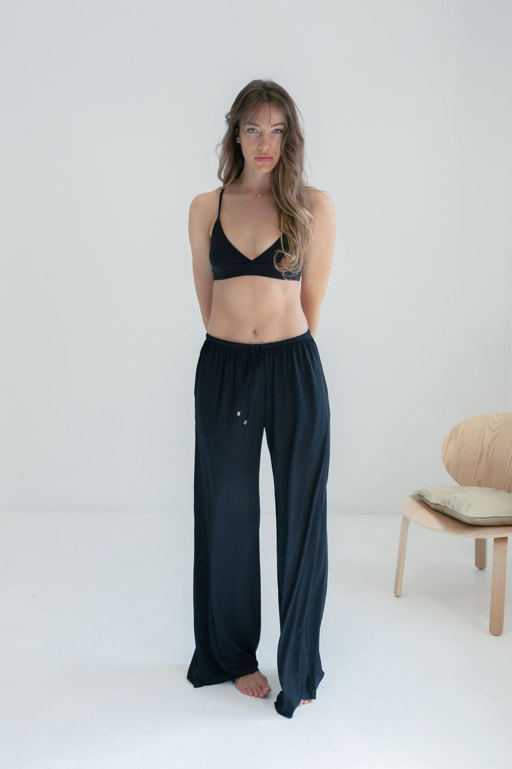 PANTALONE VISCOSE BLACK - Slika 5