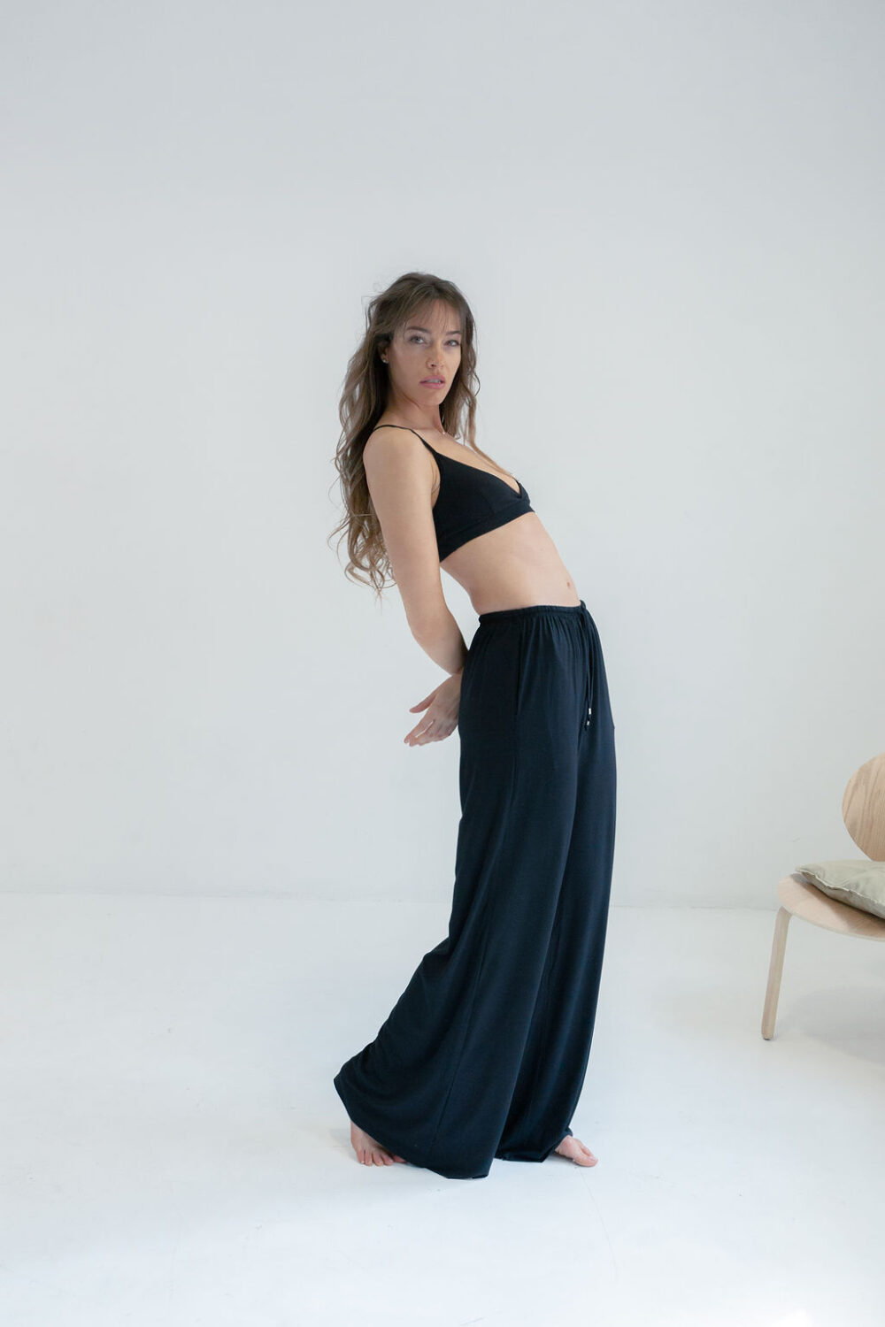 PANTALONE VISCOSE BLACK