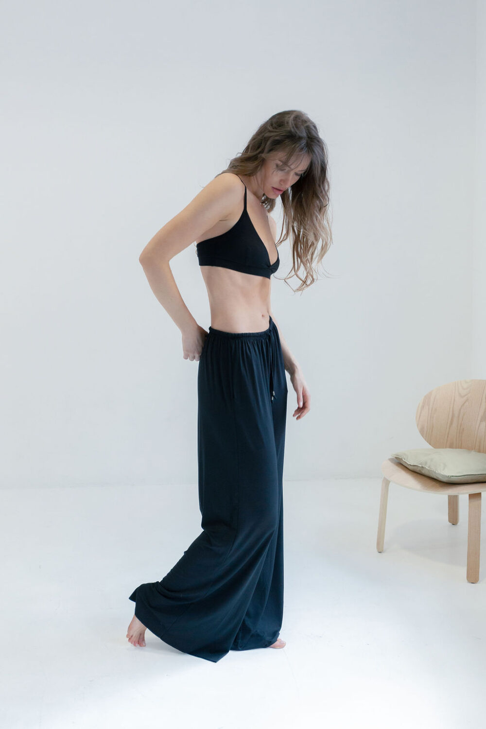 PANTALONE VISCOSE BLACK - Slika 4