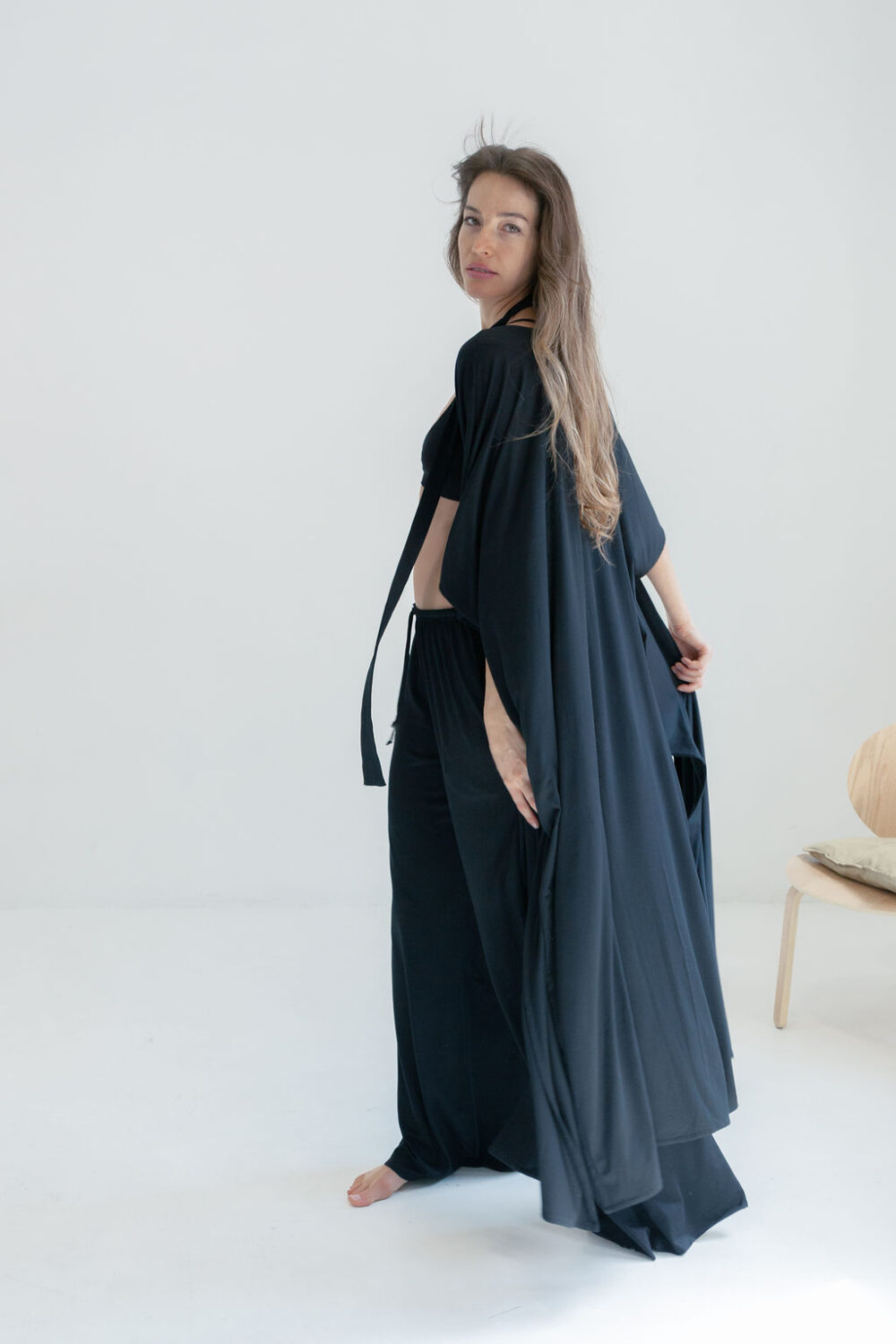 KIMONO LONG BLACK - Slika 8