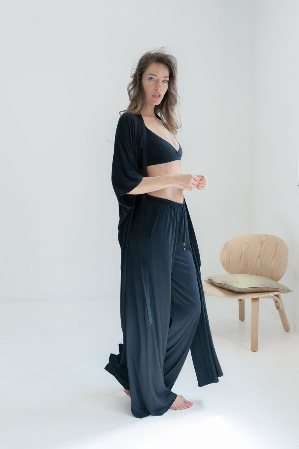 KIMONO LONG BLACK - Slika 5