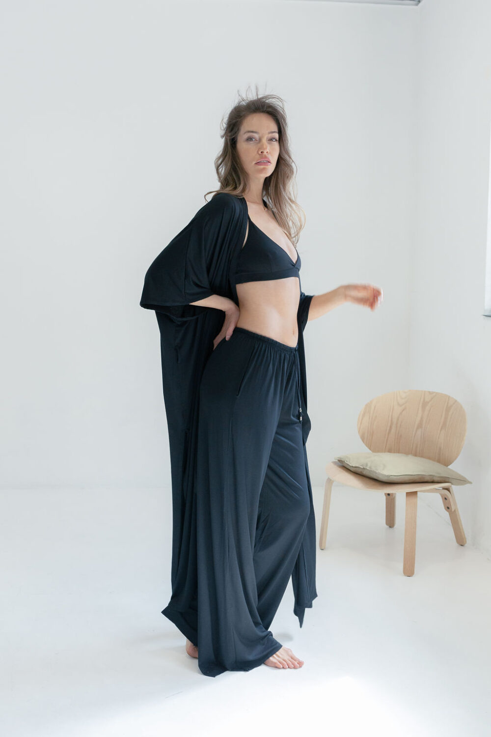 PANTALONE VISCOSE BLACK - Slika 3