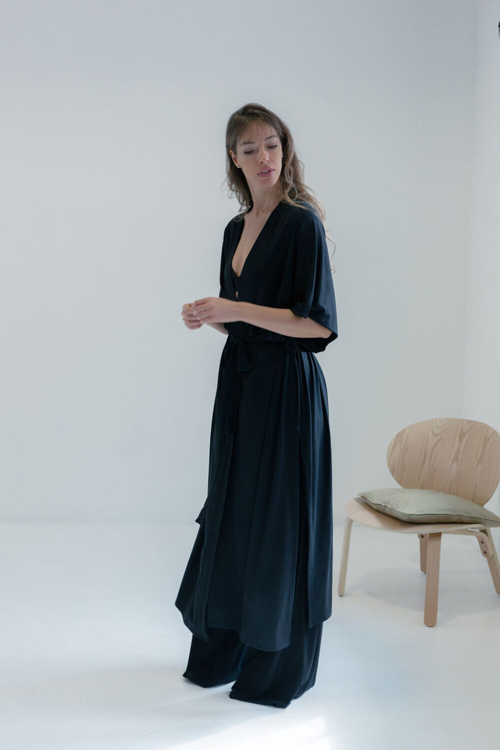 KIMONO LONG BLACK - Slika 2