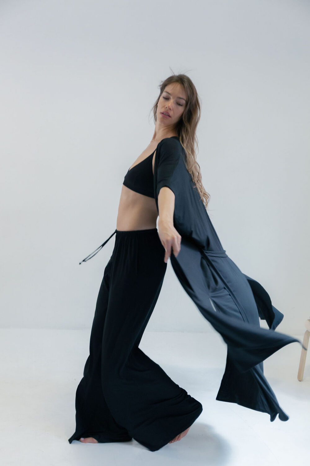 KIMONO LONG BLACK - Slika 6