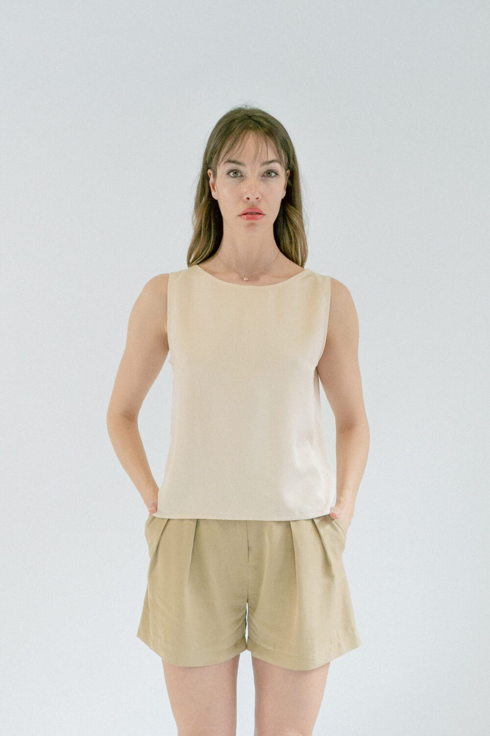 MAJICA CLASSY LYOCELL IVORY - Slika 5
