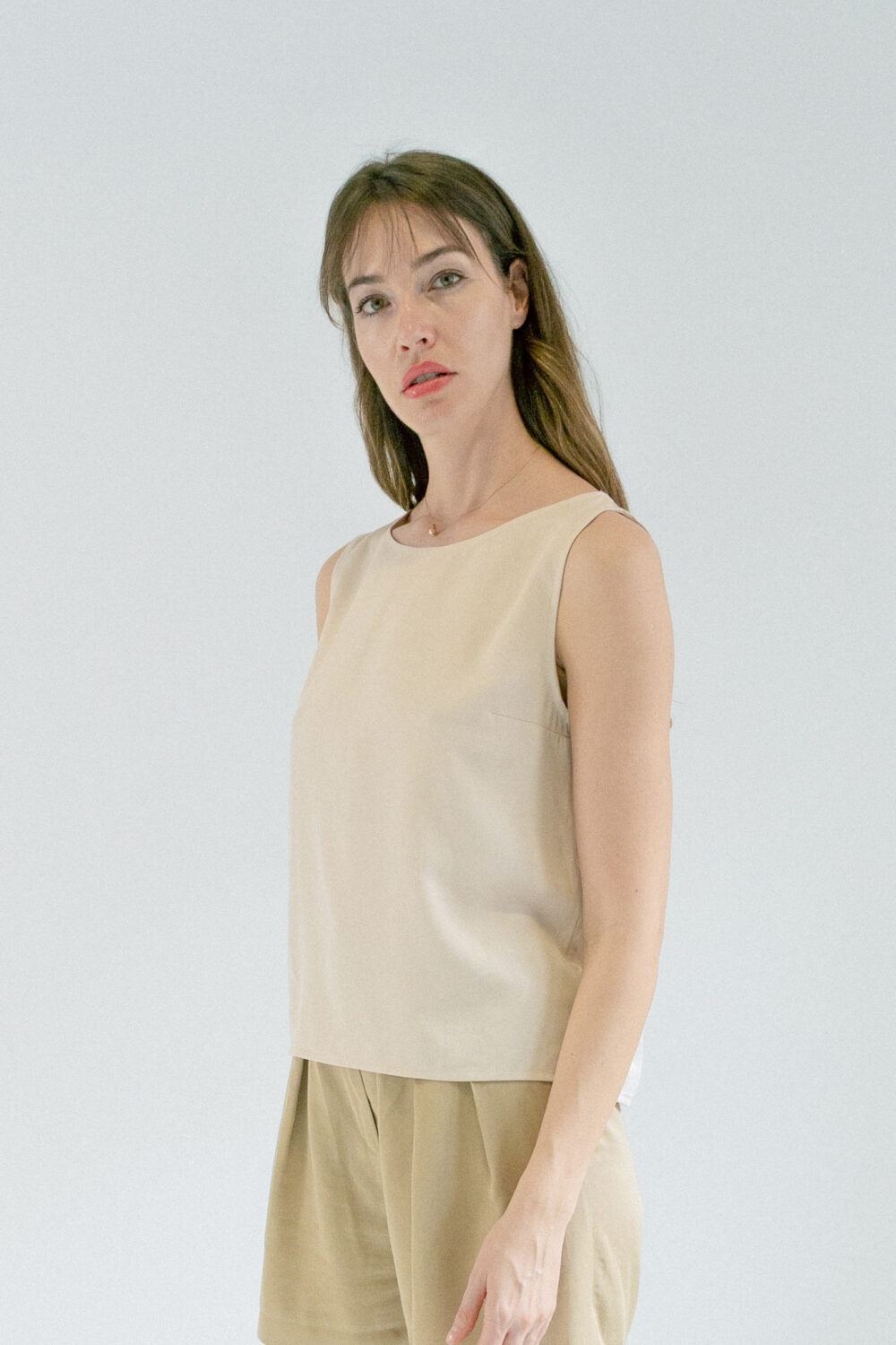 MAJICA CLASSY LYOCELL IVORY - Slika 7