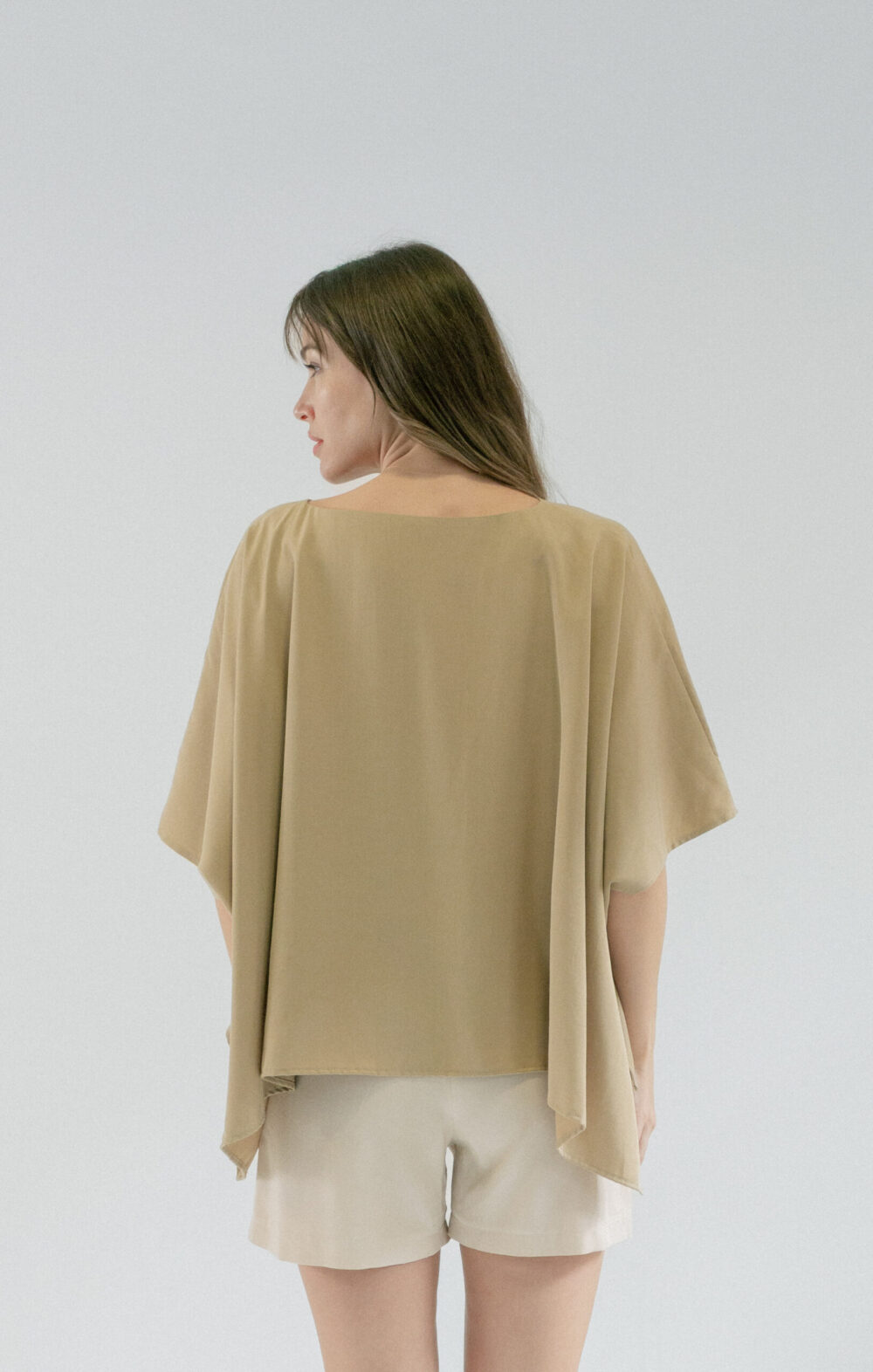 MAJICA ESSENTIAL LYOCELL SAND - Slika 3