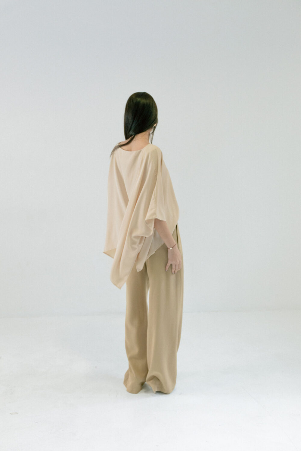 MAJICA ESSENTIAL LYOCELL IVORY - Slika 5