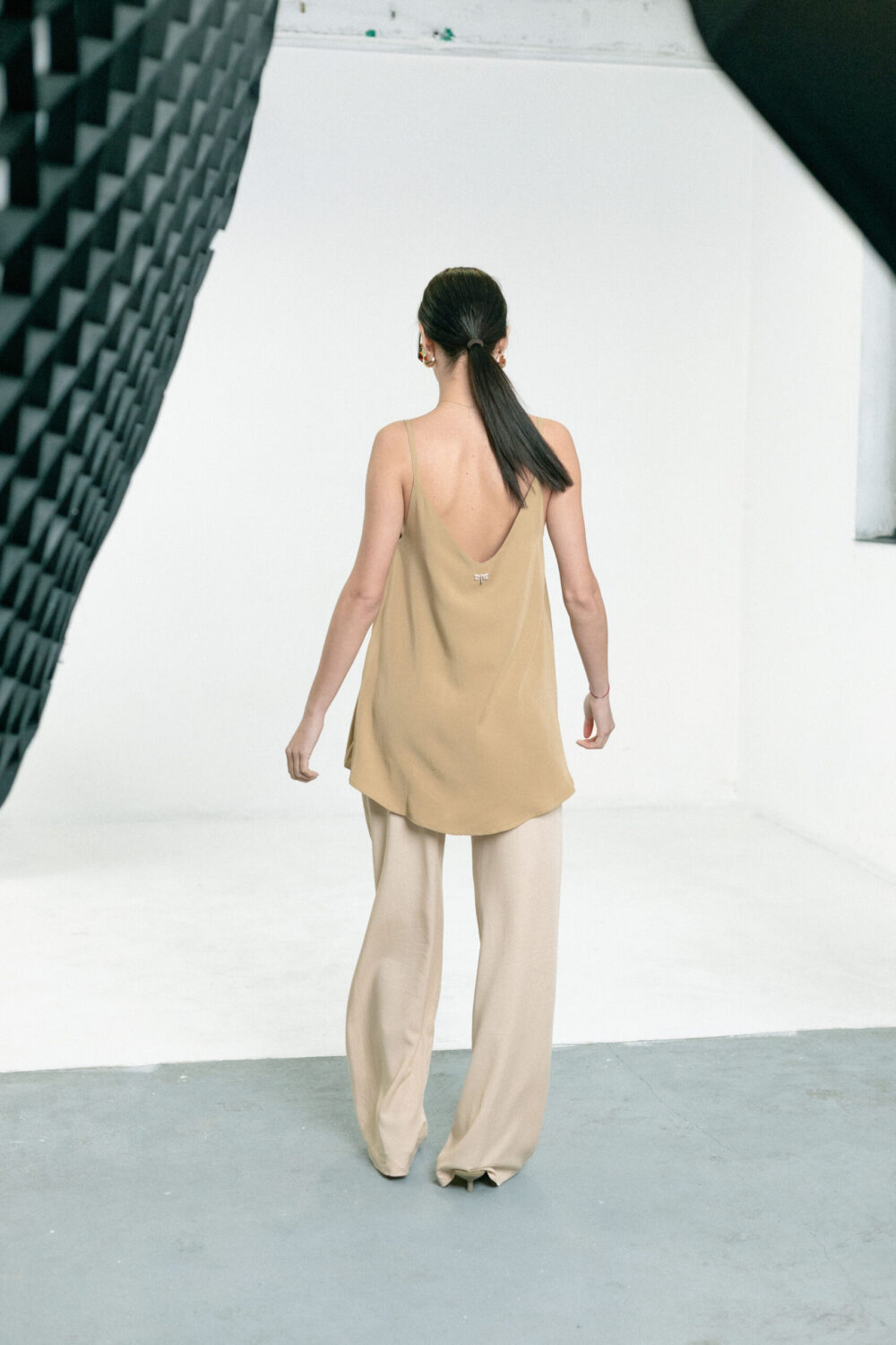 MAJICA LAGANINI LYOCELL SAND - Slika 5