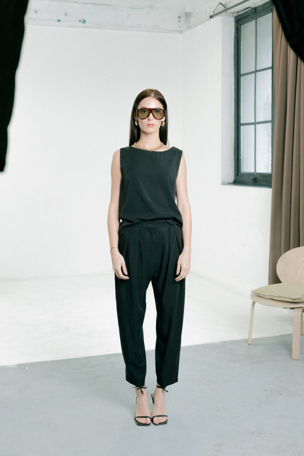 PANTALONE MONACO BLACK - Slika 5
