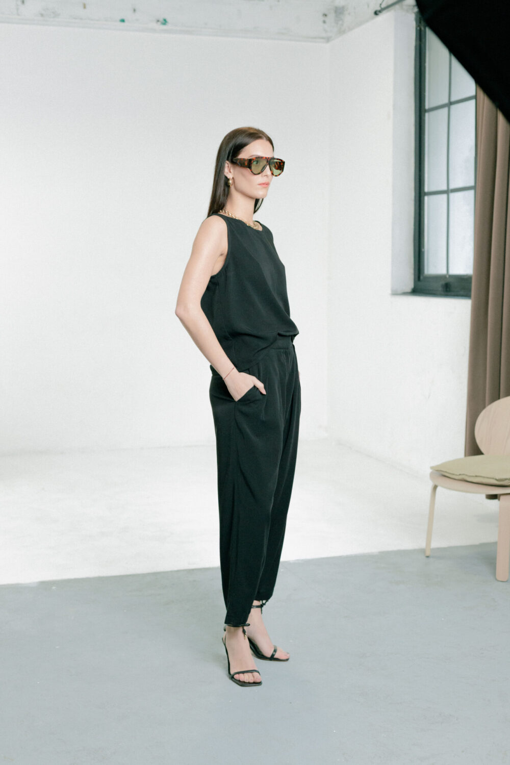 PANTALONE MONACO BLACK - Slika 2