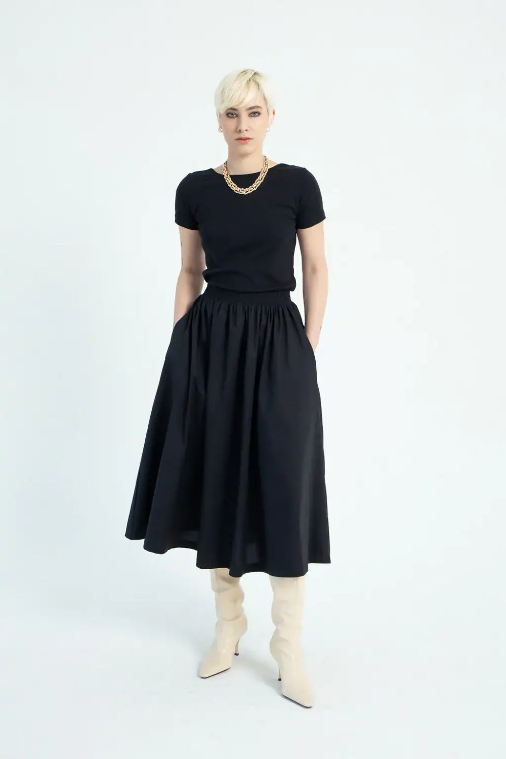 MAJICA NEO ORGANIC BLACK - Slika 3