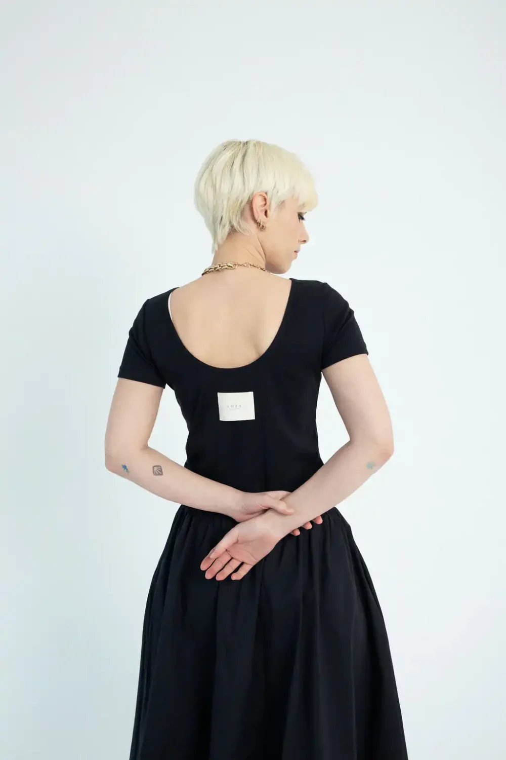MAJICA NEO ORGANIC BLACK - Slika 4