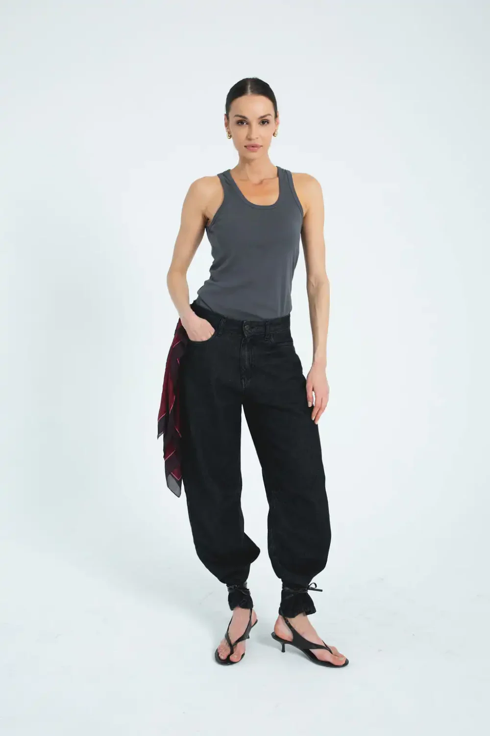 MAJICA ATLET ORGANIC DARK GREY - Slika 7
