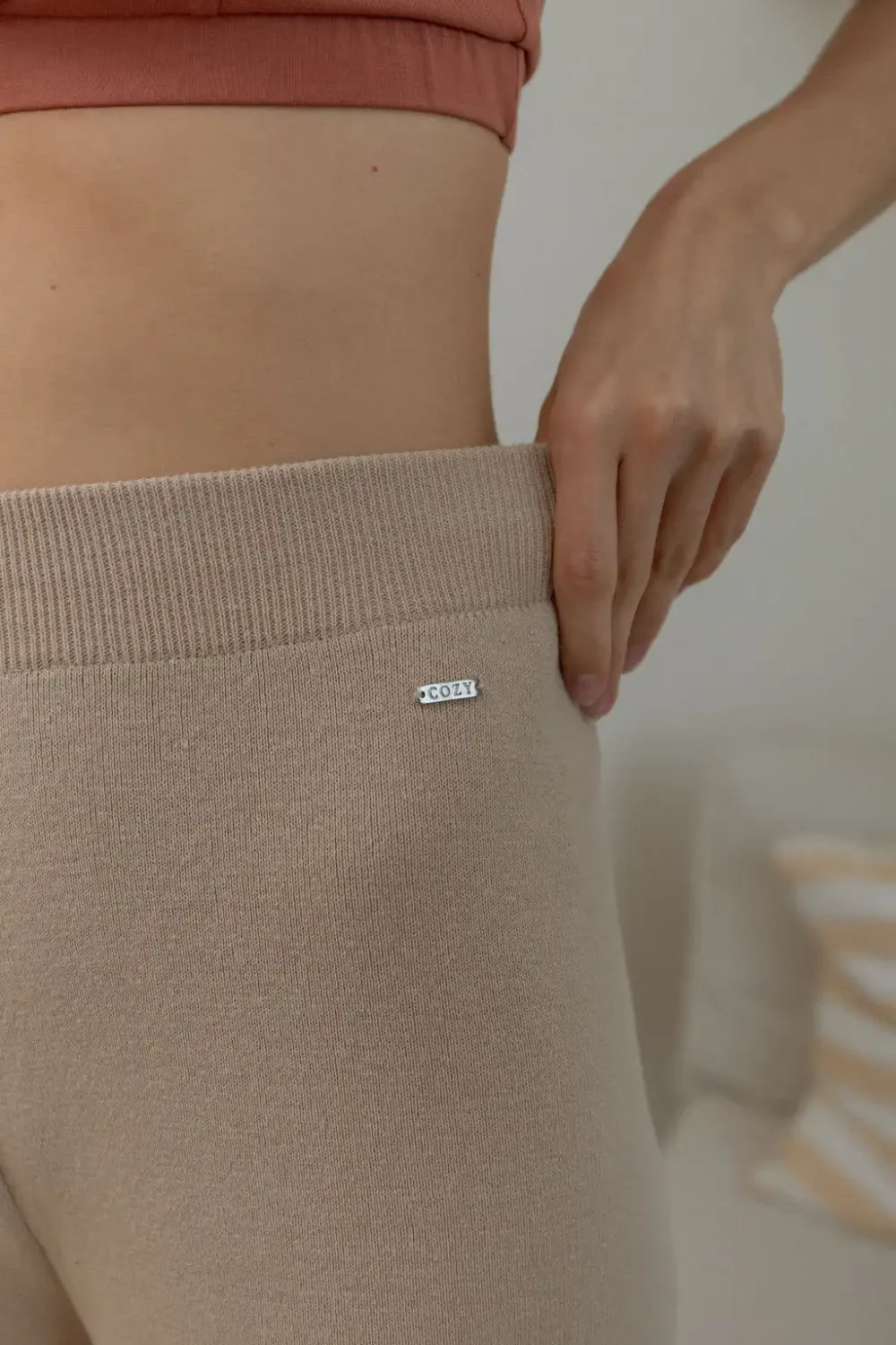 PANTALONE KNITTED SAND - Slika 2