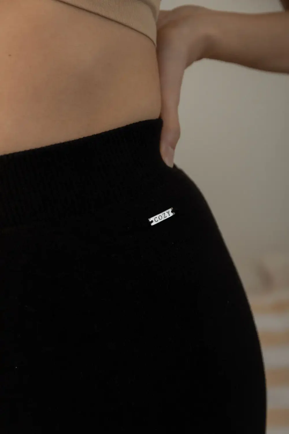 PANTALONE KNITTED BLACK - Slika 2