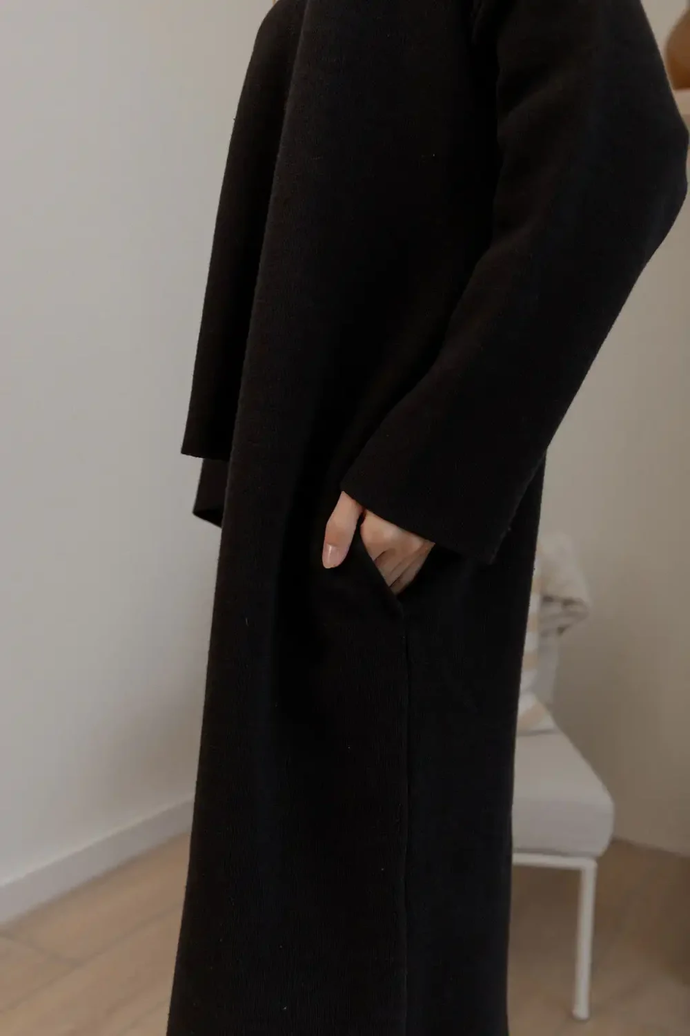 KARDIGAN KNITTED BLACK - Slika 7