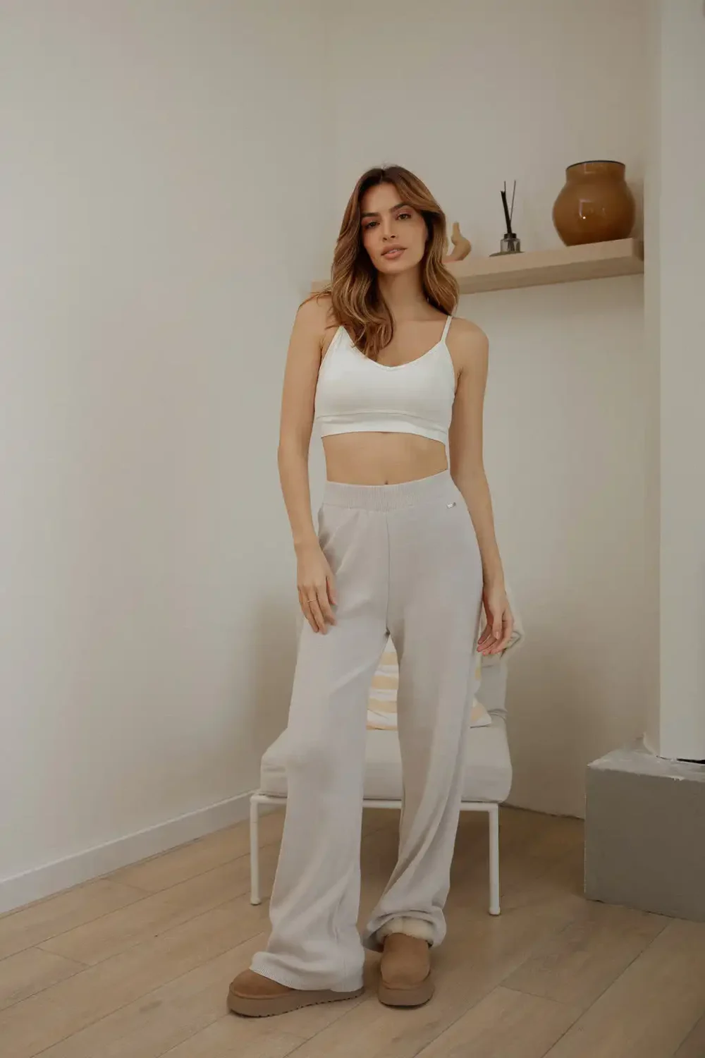 PANTALONE KNITTED GREY - Slika 5