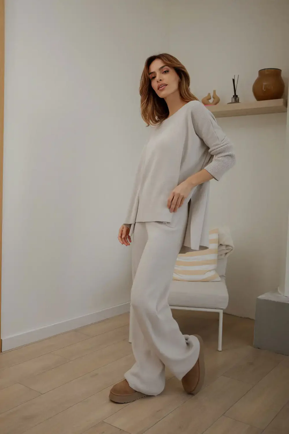 DŽEMPER KNITTED GREY - Slika 7