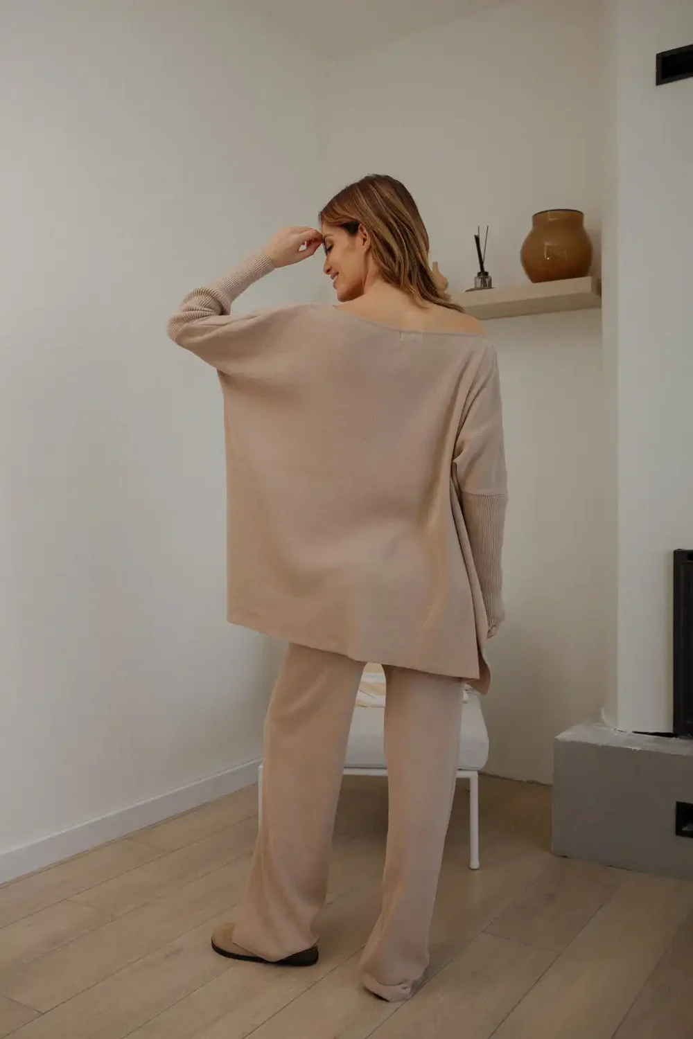 PANTALONE KNITTED BLUSH - Slika 5