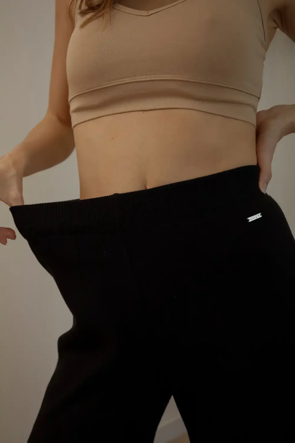 PANTALONE KNITTED BLACK - Slika 5