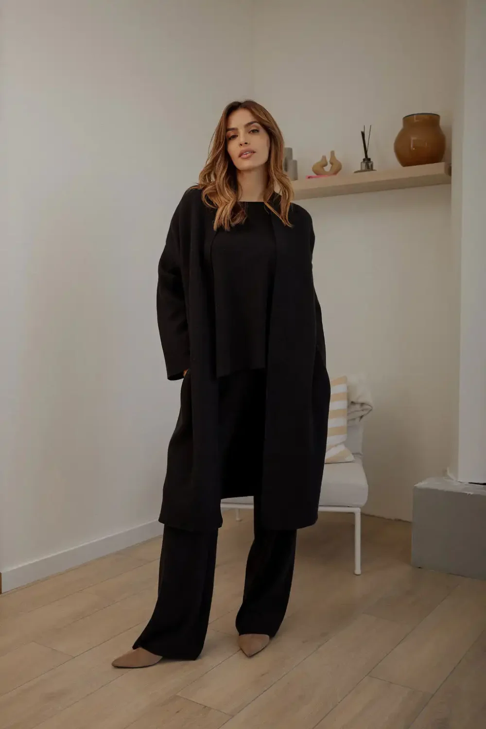 KARDIGAN KNITTED BLACK - Slika 6
