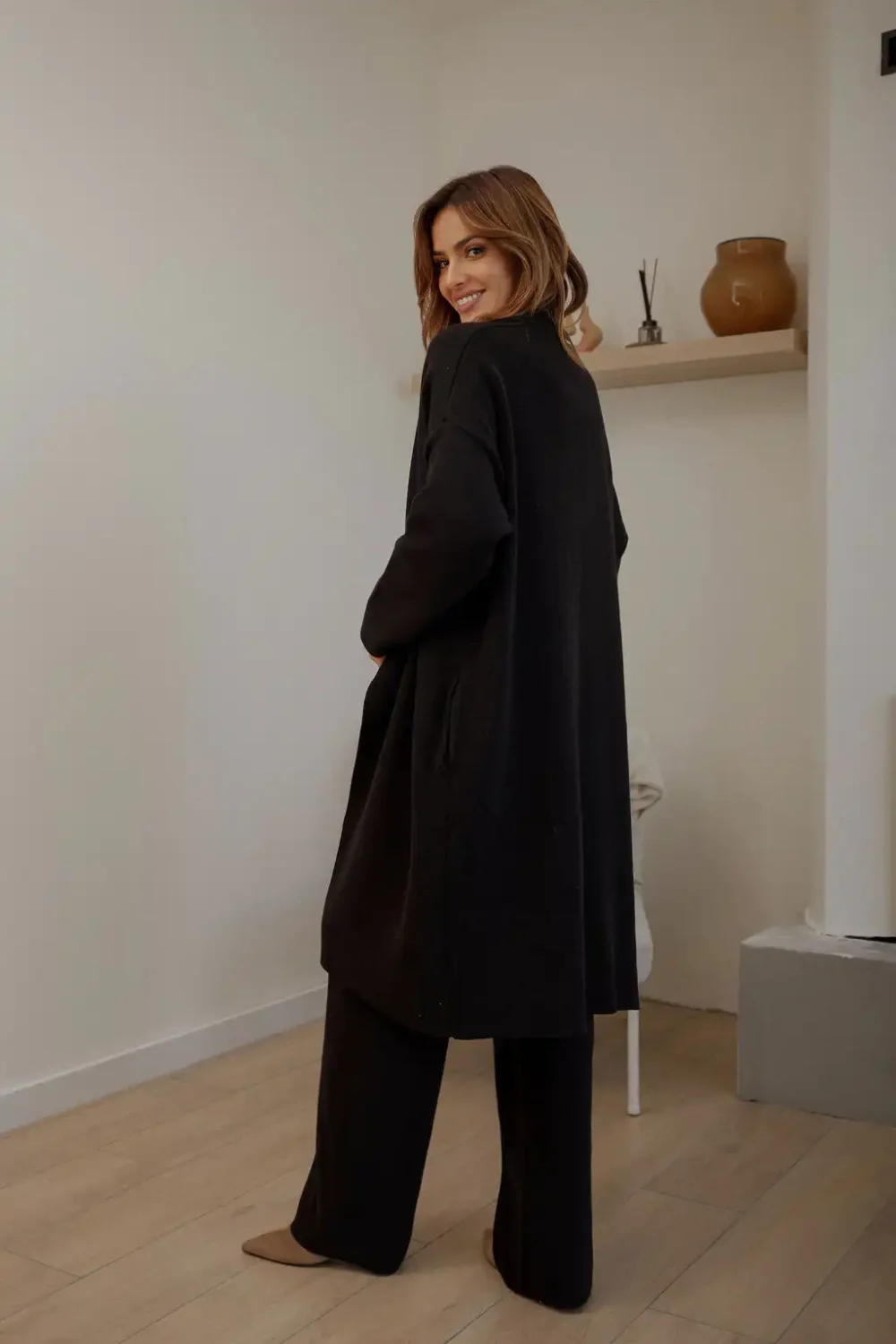 KARDIGAN KNITTED BLACK - Slika 5