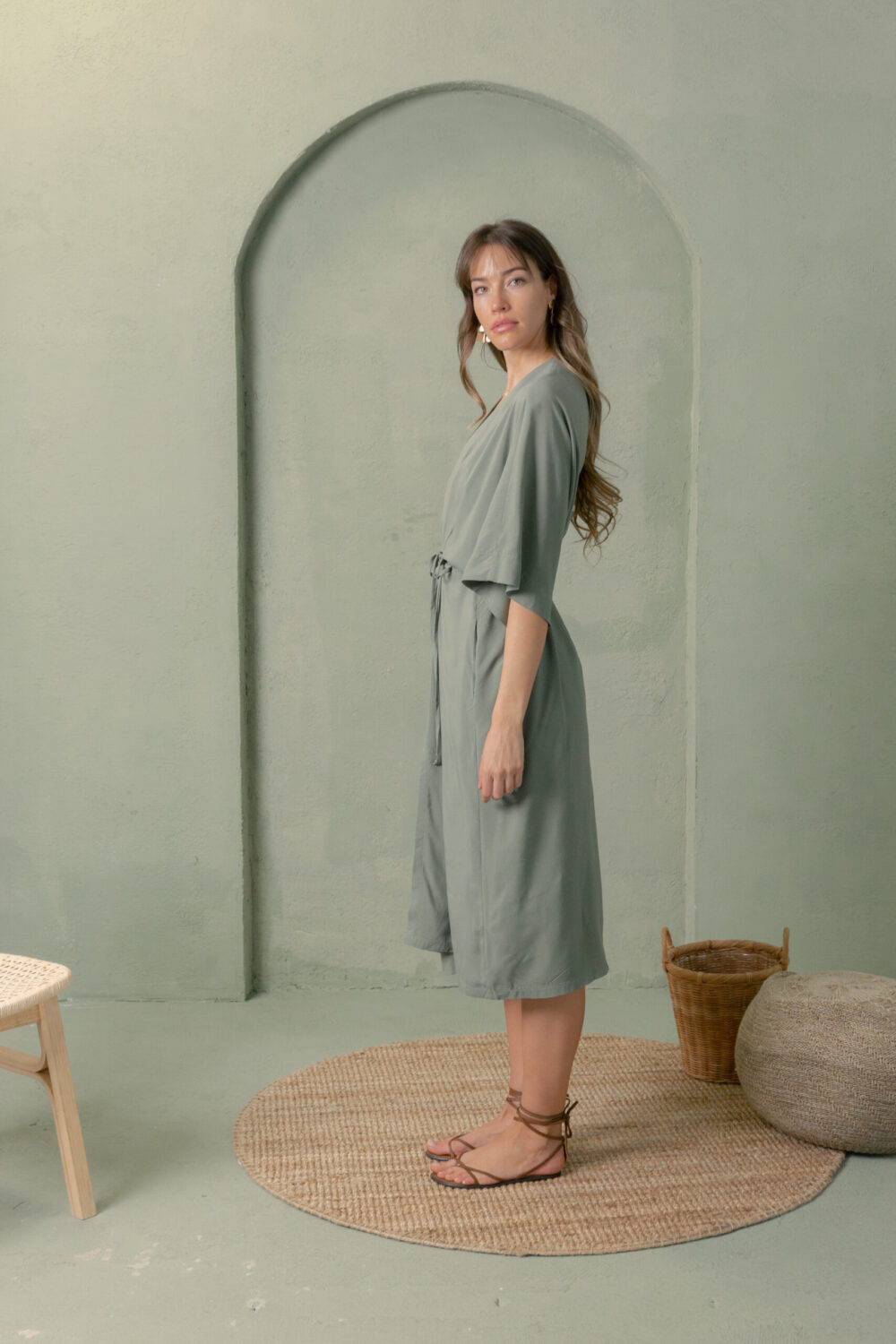 HALJINA KIMONO OLIVE - Slika 2